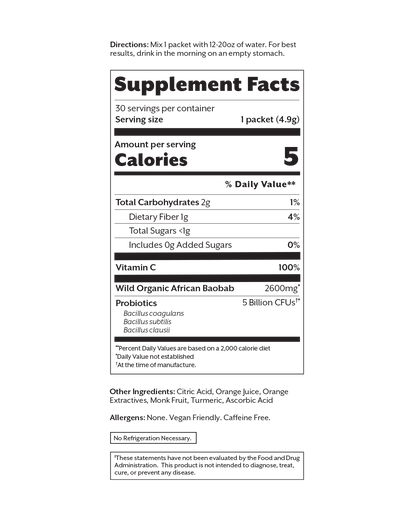 Debloat: Prebiotic + Probiotic Florida Orange